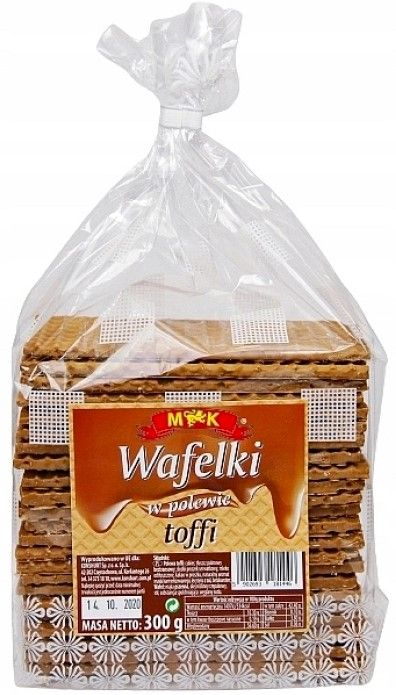 Вафлі глазуровані M&K Wafelky Toffi тоффі 300г