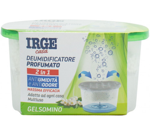 Поглинач запаху та вологи плюс Ароматизатор Irge casa Deumidificatore Profumato Gelsomino 2в1 Жасмін 400мл