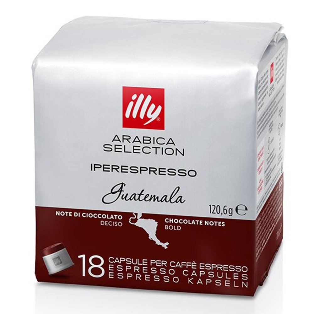 Кава мелена в Капсулах Illy Arabica Selection Guatemala IperEspresso Chocolate notes Іллі Арабіка Шоколадні ноти 18шт 120г