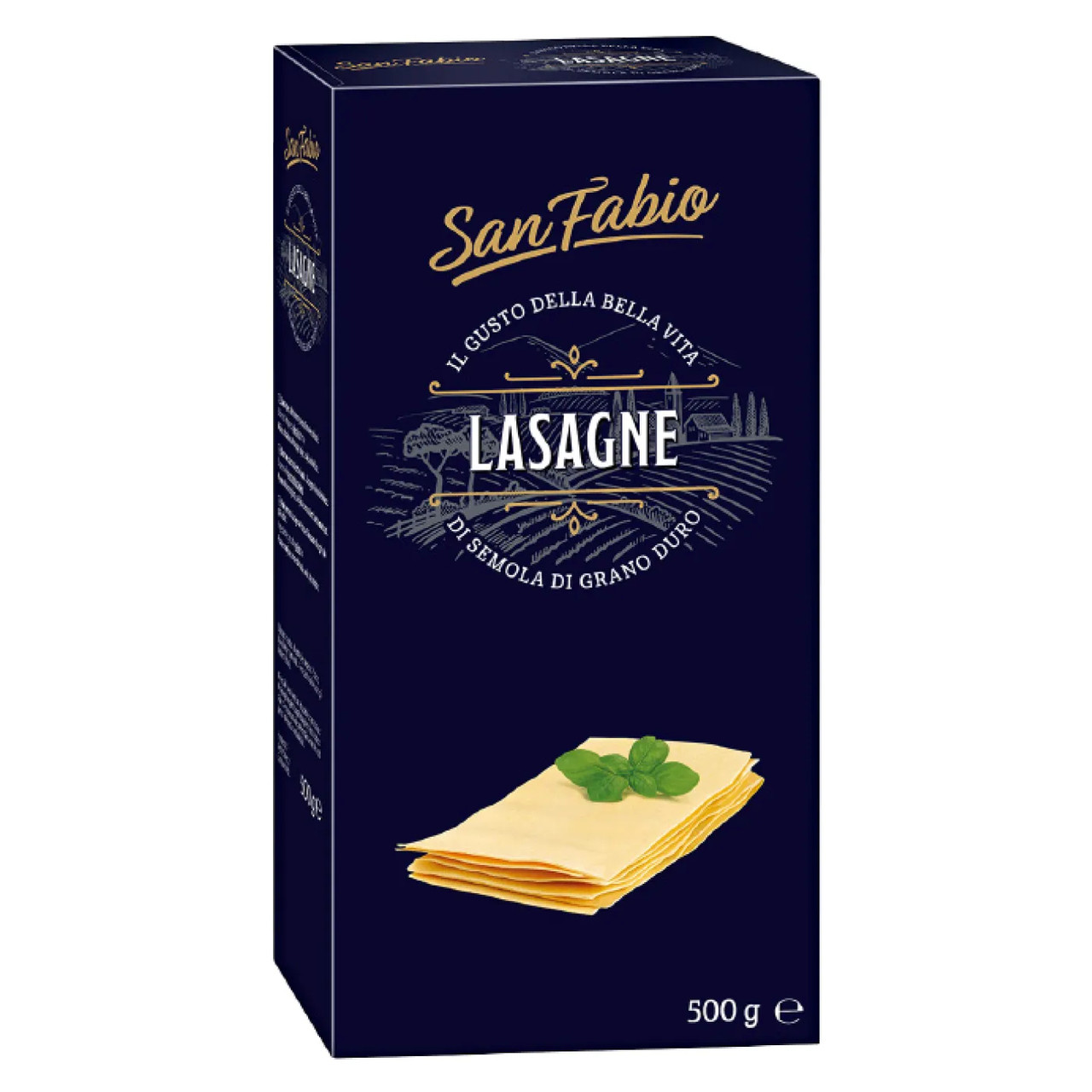 Листи для Лазаньї San Fabio Lasagne Di semola di grano duro Сан Фабіо Лазанья з твердих сортів пшениці Готові 500г