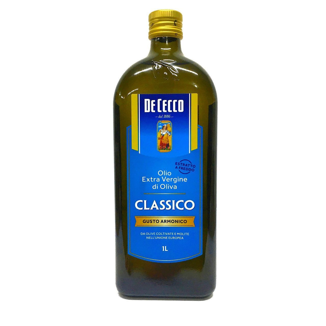 Оливкова олія De Cecco Classico Olio Extra Vergine di Oliva Gusto armonico Де Чекко перший Холодний віджим Гармонійний смак 1л