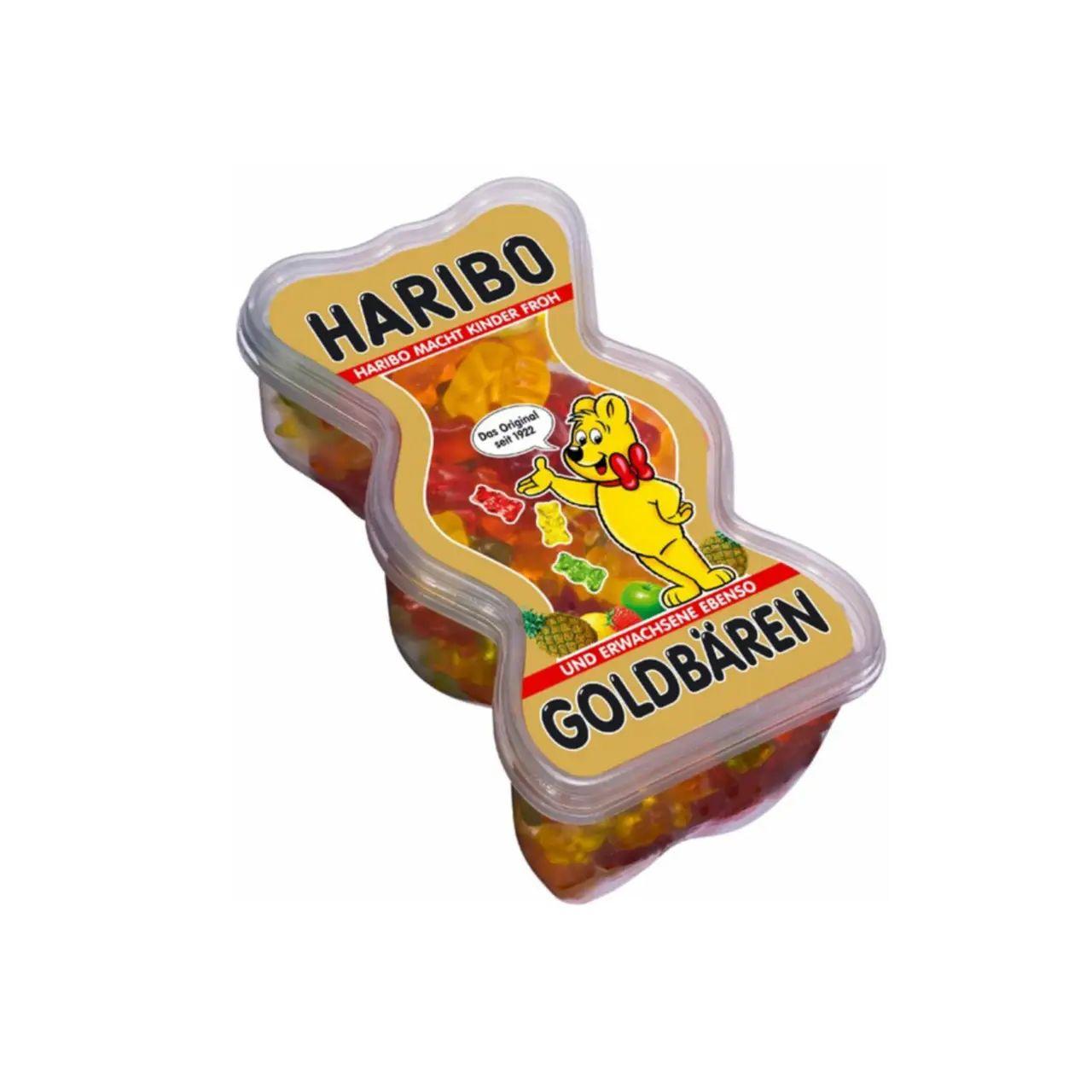 Желейні цукерки Haribo Goldbaren Macht kinder Froh Харібо Ведмедик фруктовий мікс Бокс з кришкою 450г