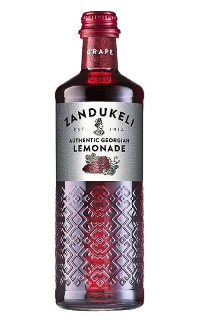 Напій Лимонад середньогазований освіжаючий Грузії Zandukeli Authentic Georgian Lemonade Grape Зандукелі автентичний Сапераві 500мл