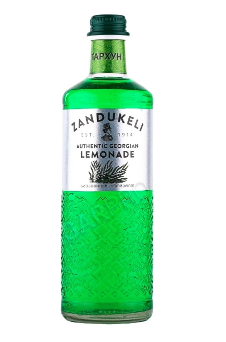 Напій Лимонад середньогазований освіжаючий Грузії Zandukeli Authentic Georgian Lemonade Tarkhun Зандукелі автентичний Тархун 500мл