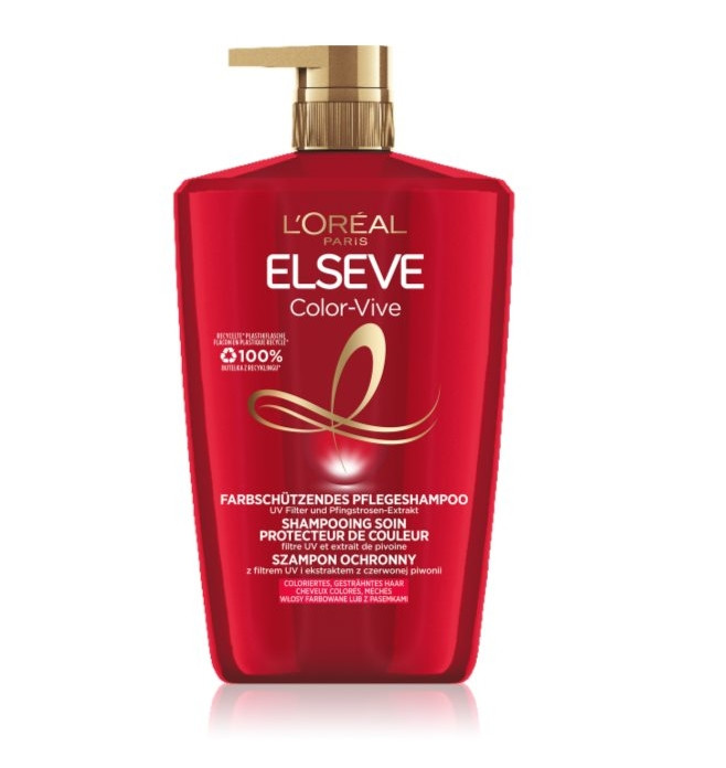 Шампунь для Фарбованого волосся LOreal Paris Elseve Color Vive UV-Cg Shampoo Елсев Лореаль Вітамін Сг Захист Кольорів від УФ 1л