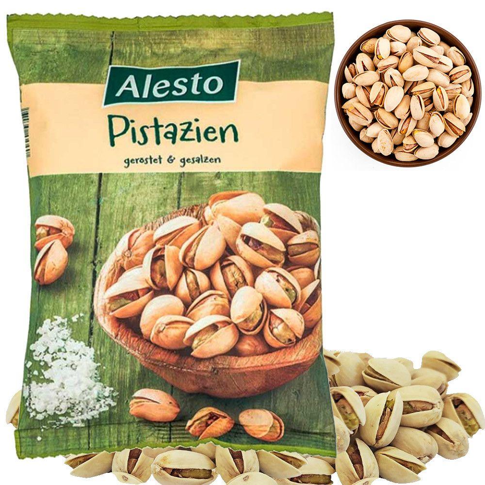 Фісташки цільні Alesto Pistazien gerosted gesalzen Алесто Смажені Солоні Пакет 500г