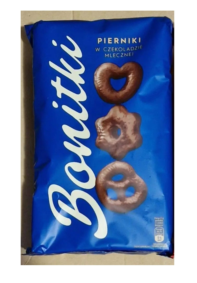 Пряники шоколадні Bonitki Pierniki Czekoladzie Mlecznej Blue Боніткі в молочному шоколаді Бокс 500г