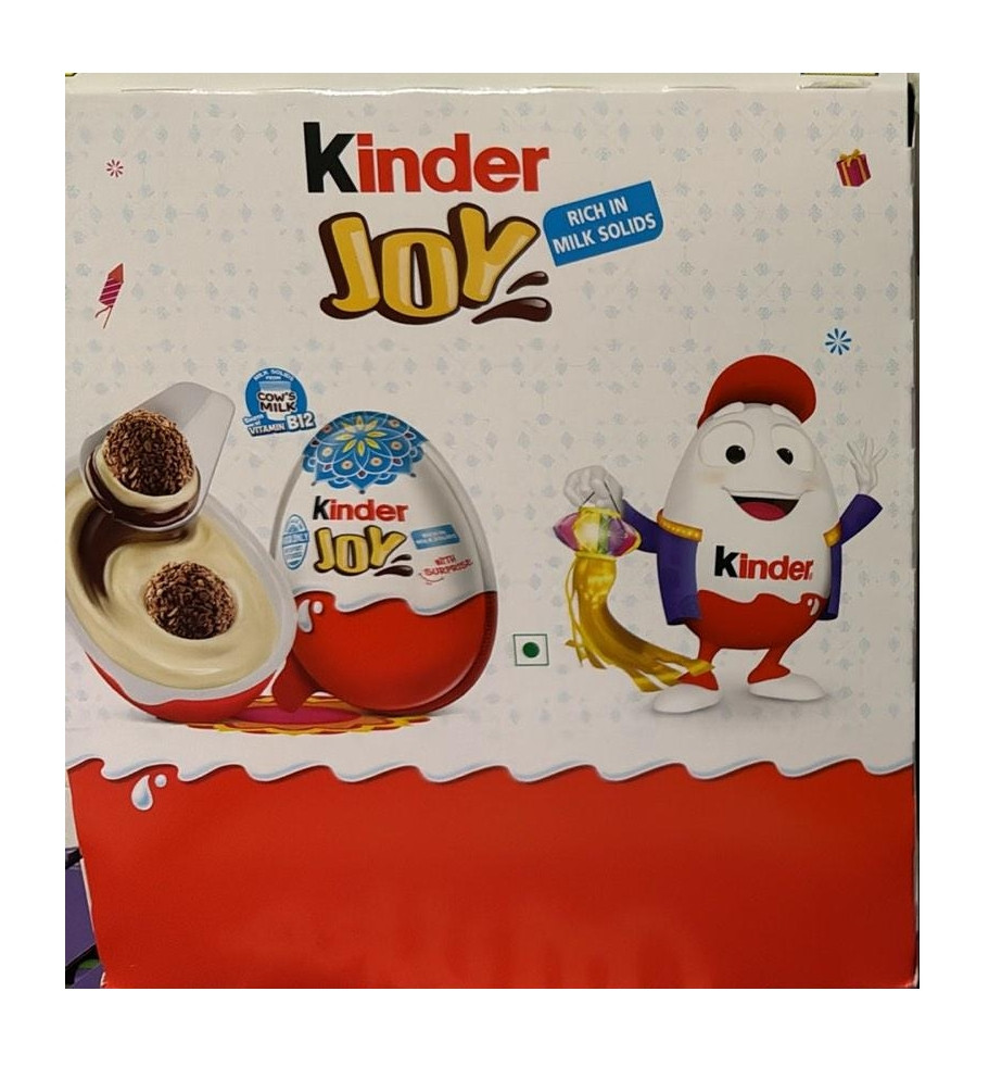 Шоколадне Яйце з Іграшкою Kinder Joy Surprise Rich in Milk solids Boys Кіндер Джой Подвійне шоколадна кулька в молочному кремі 20г
