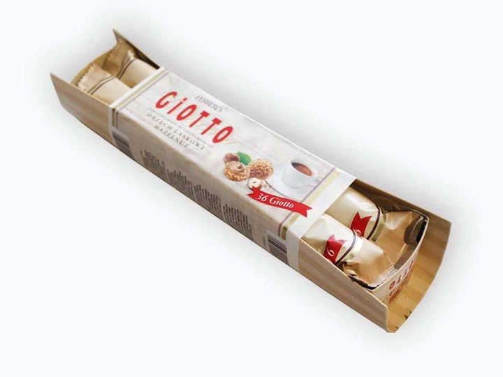 Цукерки Джіотто шоколадні з вафлями Ferrero Giotto Haselnuss Ферреро кульки з лісовими горіхами 36шт 154г