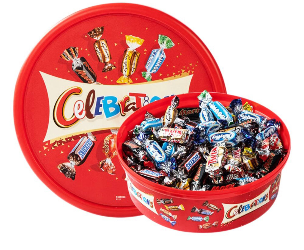 Набір шоколадних Цукерок Святковий Подарунок Mars Celebrations Mix Big Селебрейшн Святкування асорті Пластик Бокс 600г