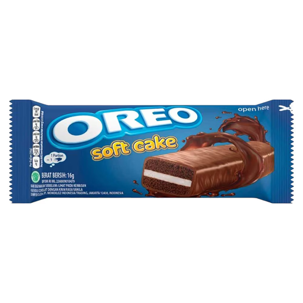 Кекс сендвіч Шоколадний Oreo Soft Cake mini Орео подвійний бісквіт з молочним кремом 16г