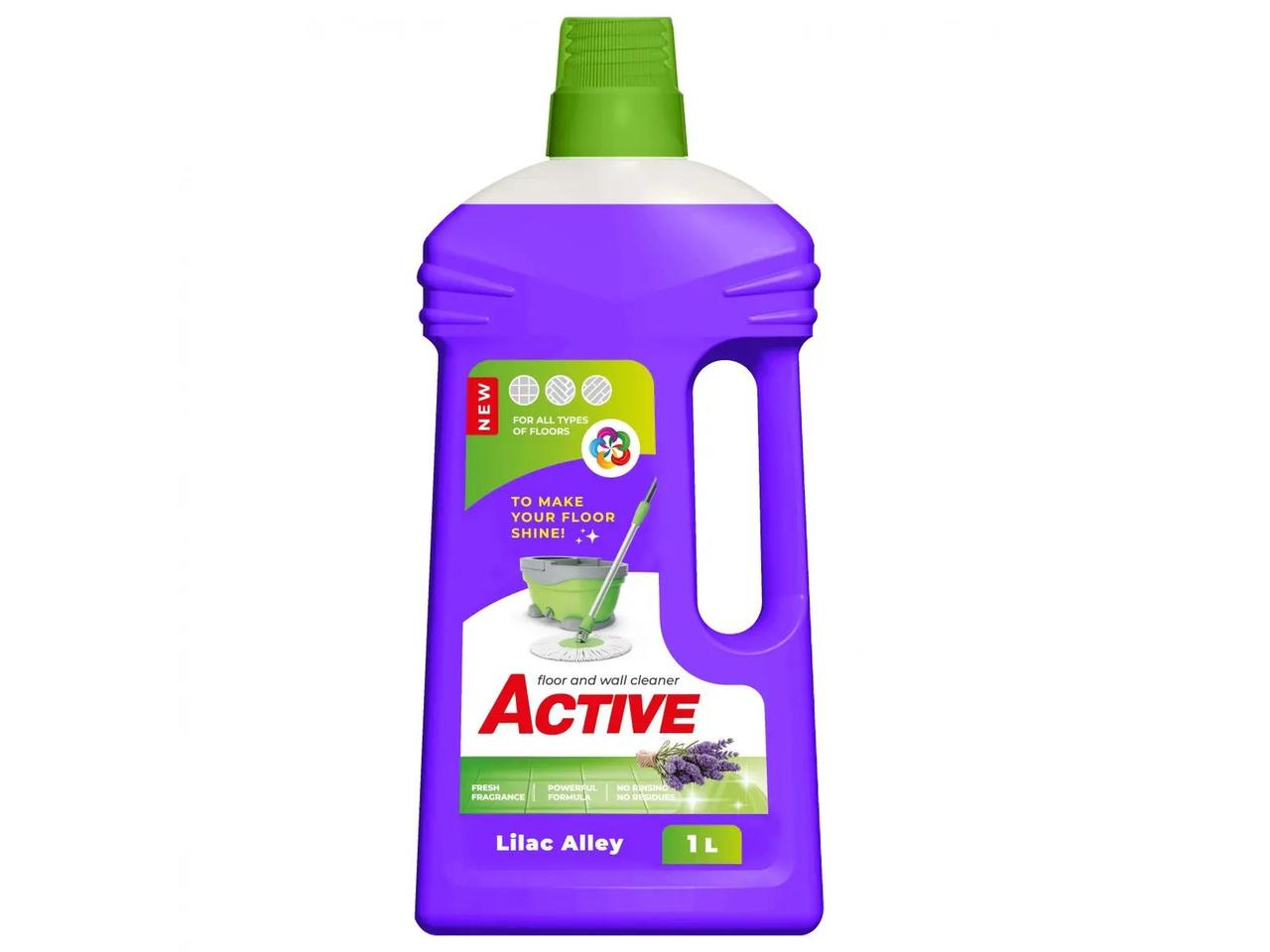 Засіб очисний для миття Підлог та Стін Active Floor&Wall Cleaner Lilac Alley Актів аромат Бузок Рідина Каністра 1000мл