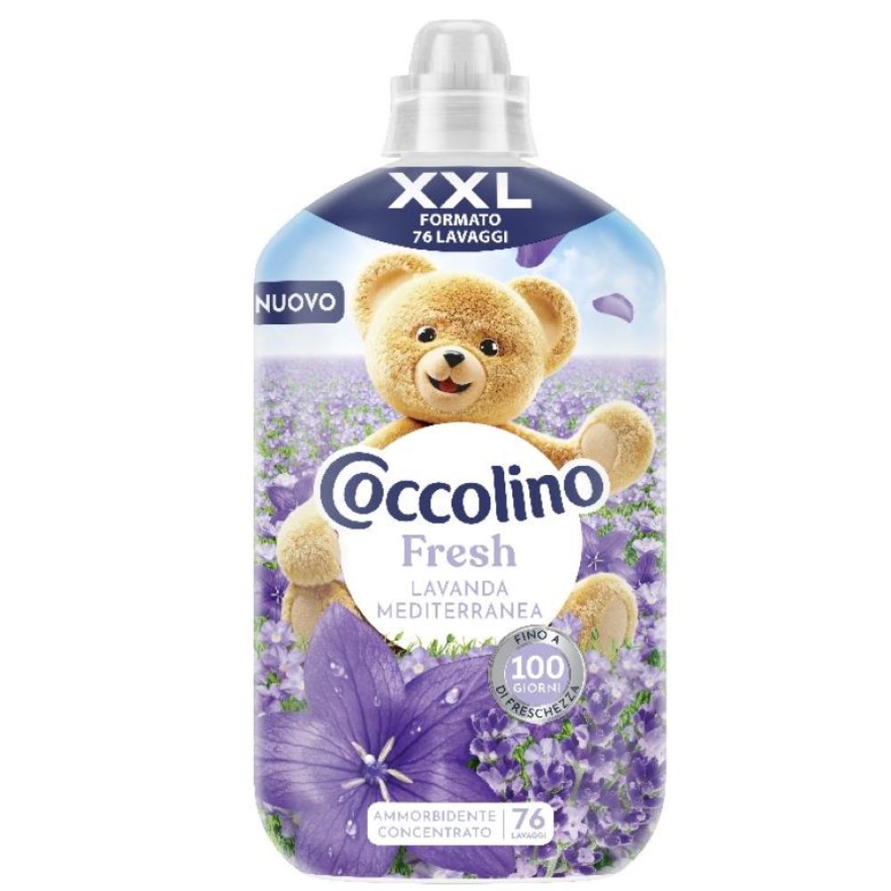 Ополіскувач Кондиціонер для білизни Coccolino Fresh XXL Lavanda Mediterranea Коколіно Свіжість Лаванда Середземна 76прань 1750мл