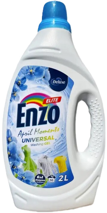 Гель для прання Універсальний Enzo Deluxe Elite April Moments Universal Washing Gel Ензо Еліт Квітневі моменти 100прань 4000мл