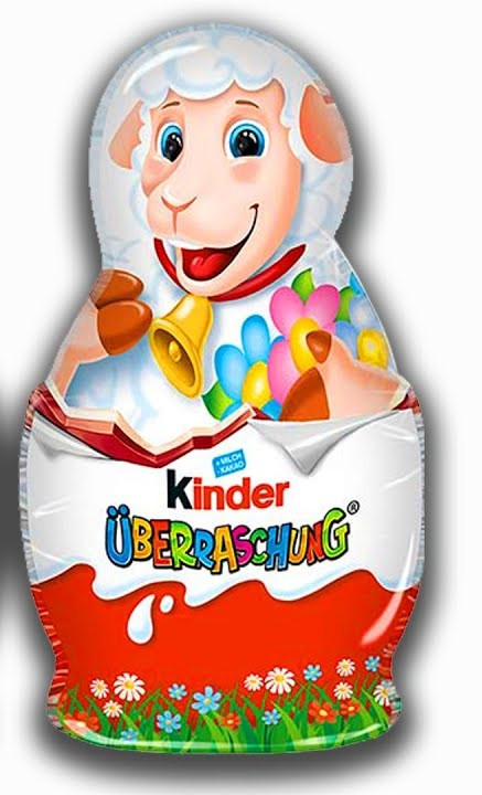 Шоколадна фігурка Пасхальна Овечка з іграшкою Kinder Surprise Easter Tiny Sheep Кіндер сюрприз молочний шоколад 36г