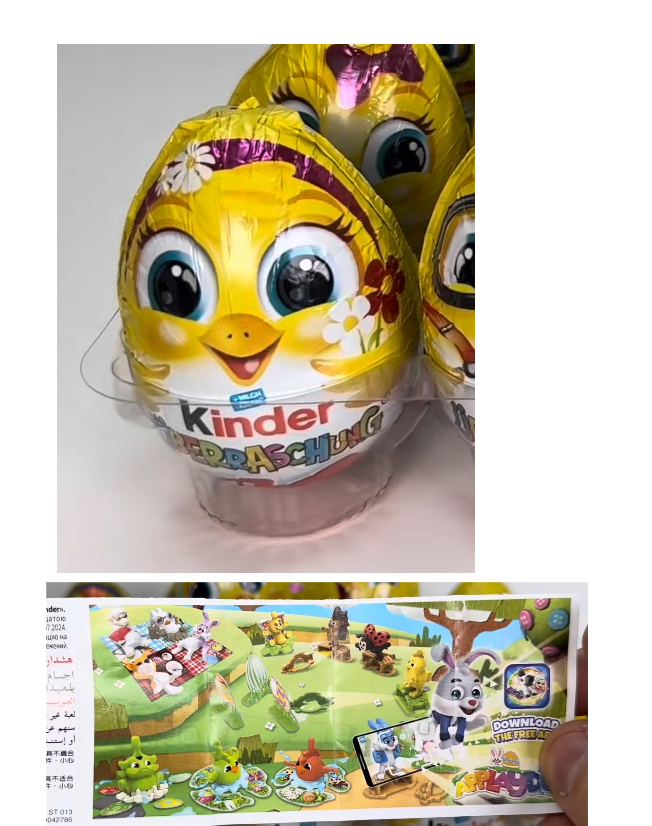 Шоколадне яйце Пасхальне курчатко з Іграшкою Kinder Surprise Easter egg Girl Кіндер Сюрпрайз Дівчинка з квіткою 72г